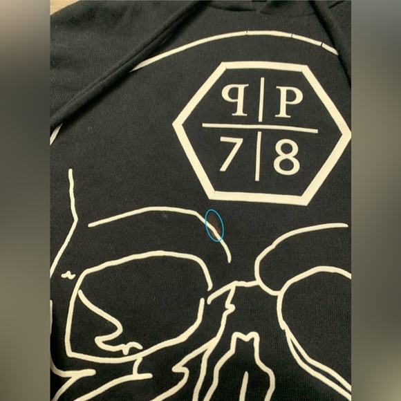 Philipp Plein Homme Black PP 78 Skull Hoodie - Picture 14 of 16